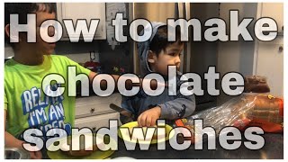 How to make chocolate sandwiches-Emi & Nico