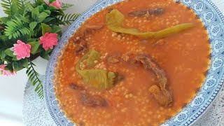 عيش او  بركوكس😍 بالقديد 🥩حار 🌶و بنين بزااااااااااف😋