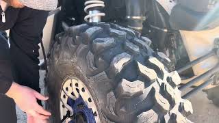 Tire repair in the Desert - Nail removal and Patch - 2023 CanAm X3 XRS Turbo RR