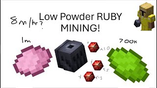 LOW POWDER! Gemstone Mining - Is It Worth it?| Hypixel Skyblock