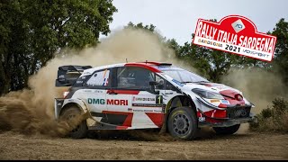 Rally Italia Sardegna DAY 2 - FLATOUT, START AND JUMP-