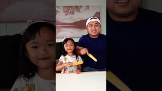 Cute Kid Pranks Dad🍡🍢🍨🍭🍬🍩🍼#shoorts #foodchallenge