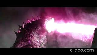 Godzilla 2014 Atomic Breath Scene but it's Evolved Godzilla