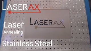 Laser marking on steel | Laser annealing Demonstration | Laserax