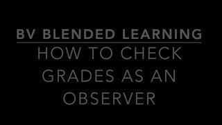 Canvas Tip: How to check grades as an observer