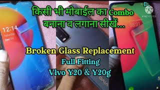 Vivo Y20g broken glass replacement vivo y20g