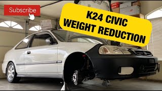 K24 Civic Ek Update (Reducing More Weight)