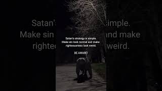 Satan's strategy is simple: make sin look normal and righteousness seem radical."