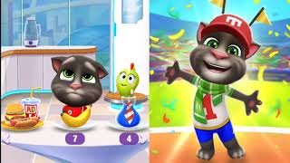 Tom2 and baby tom2 game play #youtubevideo #mytalkingtom2 #viral