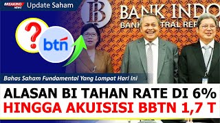 BI Rate Ditahan Di 6%, Berdampak Positif Untuk Saham Perbankan? Simak Analisa nya!