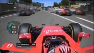 F1 2015 Italian GP Monza Kimi Raikkonen Onboard Start