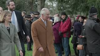 Watch King Charles III attends  Sunday Service at St Lawrence Castle Rising