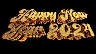 Happy New Year 2024  Flyer Text for Cinema4D - TEXTO EDITABLE PARA CINEMA 4D