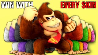 Smash Bros, but Winning With EVERY DK Skin