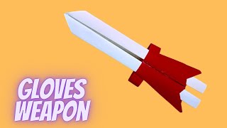 DIY creative melee weapon paper - Glove Knife #craft