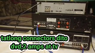 tatlong connectors dito l dvd 2 amps at tv