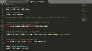 Machine Learning Regression in Code