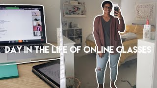 day in the life of online classes | workouts, zoom, + ipad notes