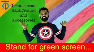 Shootvilla Green Screen Stand and Green Back Drop | Unboxing | Installation |