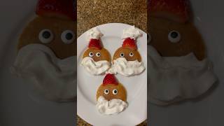 Santa Claus pancakes. #breakfastideasforkids