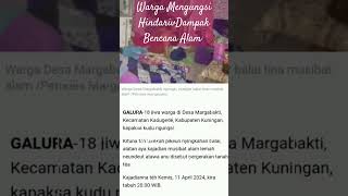 Hindari Dampak Bencana Alam, Belasan Warga Desa Margabakti Mengungsi