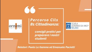 Cils B1 Cittadinanza (Webinar Ornimi Editions)