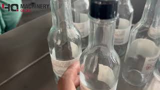 Automatic glass bottle sticker labeling and shrink sleeving machine with heat electirc tunnel|YQ