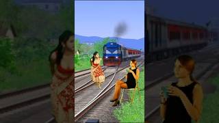 Funny dancing aunty vs tea girl stop the train #shortsfeed#trendingshorts