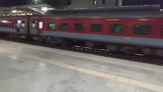 In indian railway LHB COACHES**😱😱super fast express skipping an station