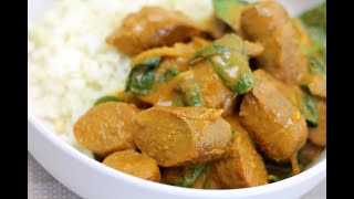 Keto Curried Sausages - 30 min Weeknight Keto Meal