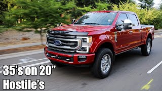 New Hostile Wheels on a 2022 F-350 Platinum Tremor...Why?