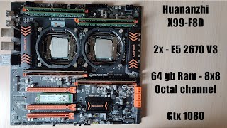 Тестируем 2х процессорную систему - Huananzhi X99-F8D + 2х-E5 2670 V3+Unlock TB. В рабочих задачах!