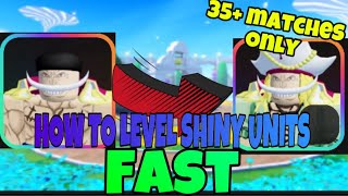 NEW BEST Way To Level Up SHINY UNITS FAST In Ultimate Tower Defense