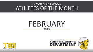 TASD Activities Dept Athletes of the Month: Feb 23