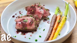 WILDLY Simple Red Wine Reduction Sauce | Filet Mignon