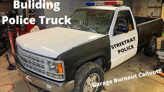 1992 OSB Chevy 4x4 making a fake police car/truck