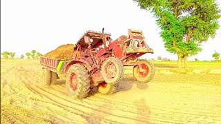 tractor stunt in loader truly is very fastest powerful💪