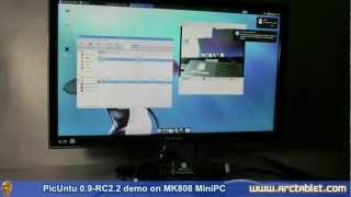 PicUntu 0.9 RC2.2 demo (webcam support, USB Ethernet support on RC3 kernel)