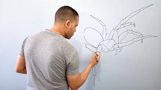 A great way to make a 3D drawing step by step