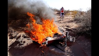 ЗАГОРЕЛСЯ МОТОЦЫКЛ BURNSDIRTBIKE