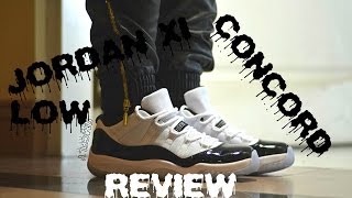 AIR JORDAN XI LOW CONCORDS REVIEW + ON FEET