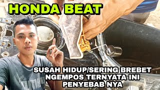 CARA MENGATASI MOTOR HONDA BEAT SUSAH HIDUP/NGEMPOS