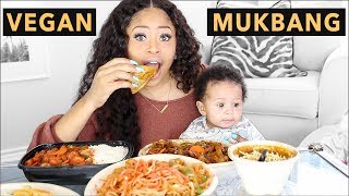 REAL LIFE VEGAN MUKBANG w/ BABY!