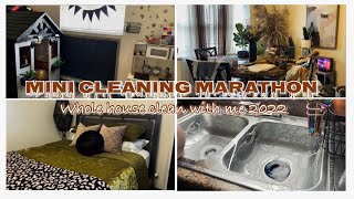 WHOLE HOUSE CLEAN WITH ME // MINI CLEANING MARATHON 2022 // CLEANING MOTIVATION