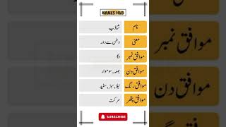 Shazab Name Meaning in Urdu | #shorts #namemeaning | Names Hub