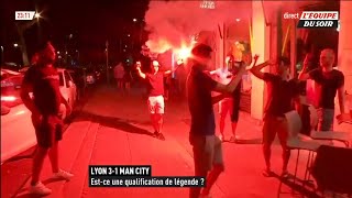 La réaction des Lyonnais après la victoire de Lyon face à Manchester City 3-1