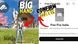 Big HAND Tricks😱in Free Fire || Free fire India confirm Date 😎#freefirehighlights