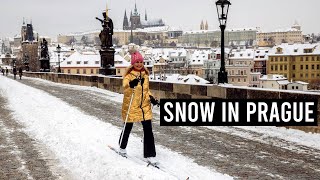 What Prague Looks Like Under Snow - Timelapse Guide