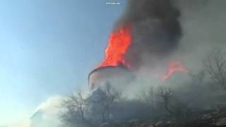 Na Slovensku hoří hrad Krásná Hůrka část 2