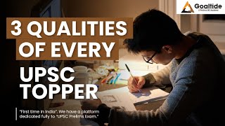 3 Qualities of every UPSC Topper | IAS | IPS | UPSC | #ips #prelims2024 #upsc #ipsmotivation